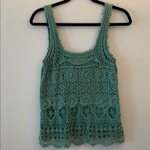 Urban outfitters lace/crochet tank top